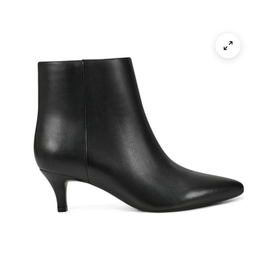 New Easy Spirit Laina Leather Bootie Black 7.5M